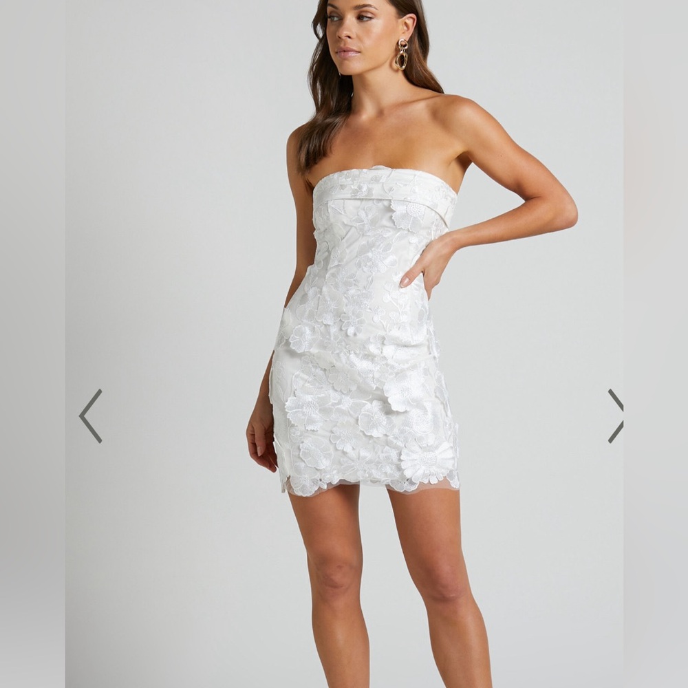 Showpo Wren Mini Dress in Black Size 6 in UK and Size 2 in USA